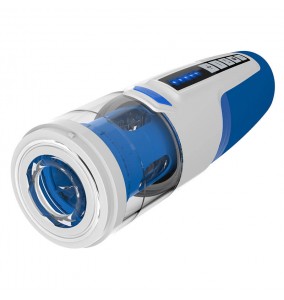 HK LETEN Frenzy Whirl Pool Automatic Retractable Rotation Electrical Moaning Interactive Masturbator (Chargeable - Blue)